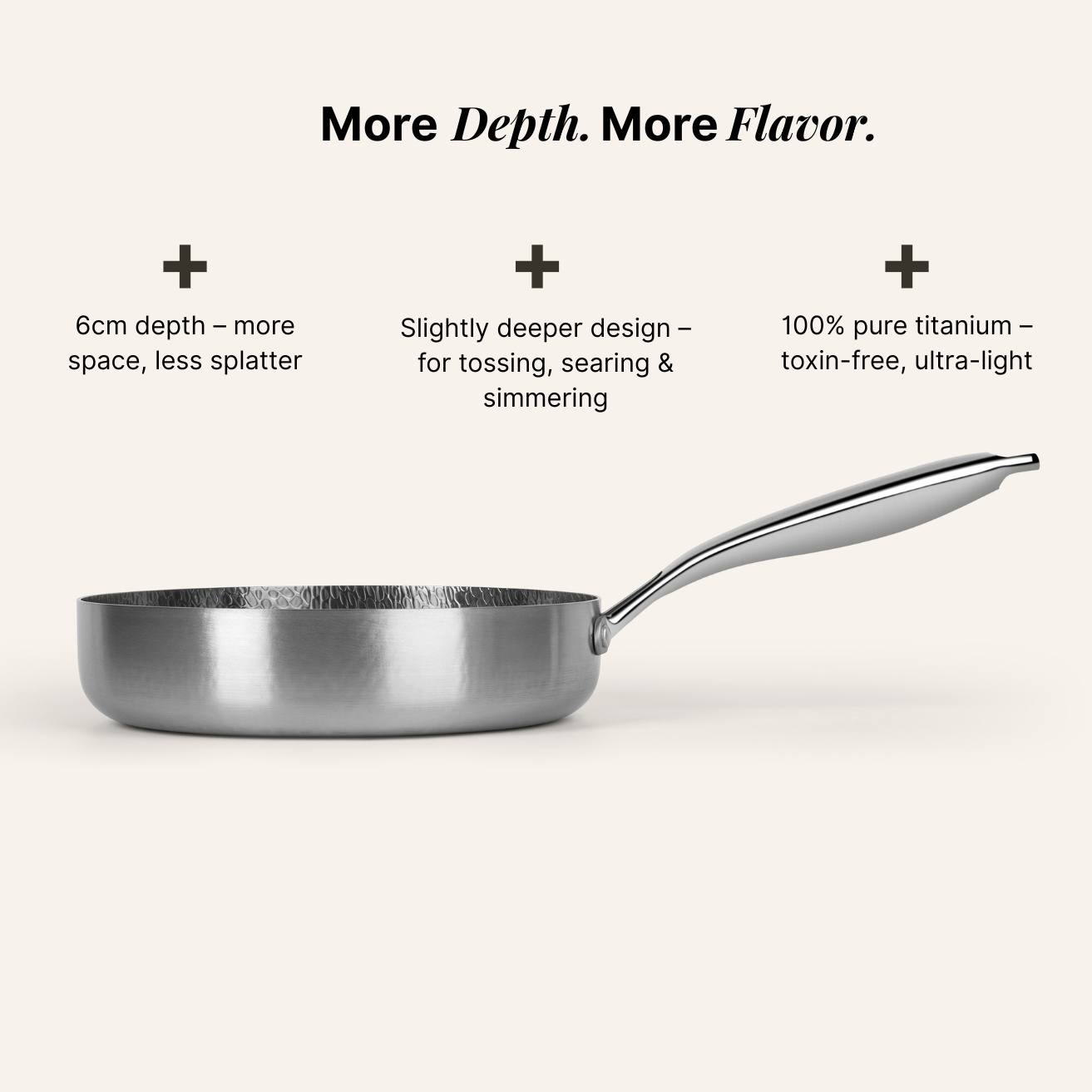 Titanium Hammered Cookware Set Pro