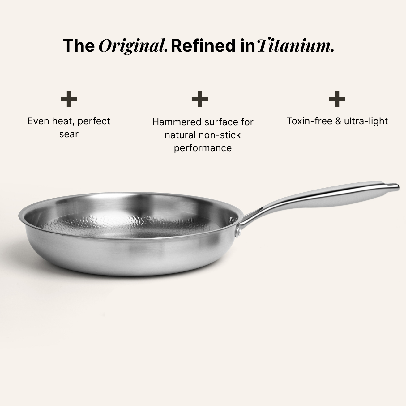 Titanium Hammered Cookware Set Pro